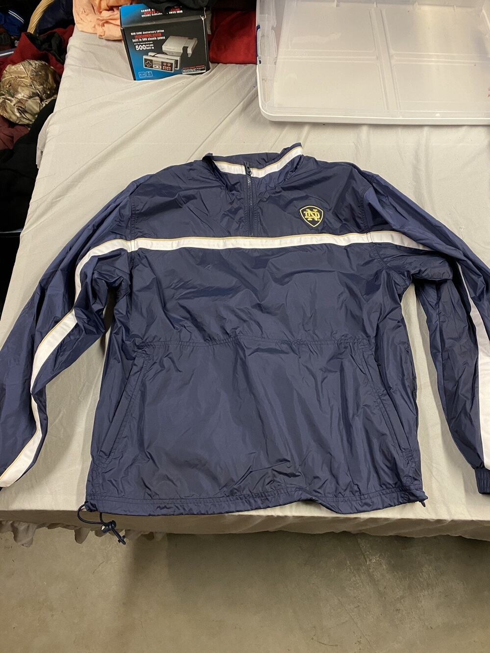 Adidas Notre Dame Fighting Irish Team Windbreaker Jacket Medium